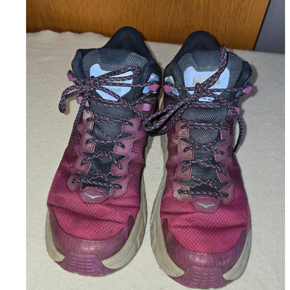 Hoka One‎ One Trail Code GTX Hiking Boots Berry Purple Womens size 10